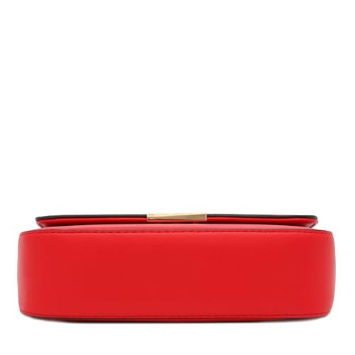 Mini Classic Rectangular Flap Purse Underarm Shoulder Bag - color: Red