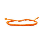 1/2Pcs Set Tibetan Rope Braided Rope String Adjustable Bracelet for Women Men Jewelry Handmade Bohemian Lucky Protection Bracelet Colorful - color: 2 orange