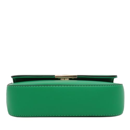 Mini Classic Rectangular Flap Purse Underarm Shoulder Bag - color: Kelly Green