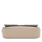 Mini Classic Rectangular Flap Purse Underarm Shoulder Bag - color: Light Taupe