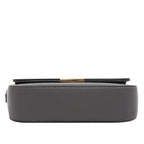 Mini Classic Rectangular Flap Purse Underarm Shoulder Bag - color: Dark Grey