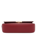 Mini Classic Rectangular Flap Purse Underarm Shoulder Bag - color: Wine