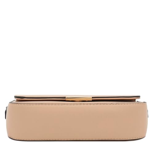 Mini Classic Rectangular Flap Purse Underarm Shoulder Bag - color: Apricot