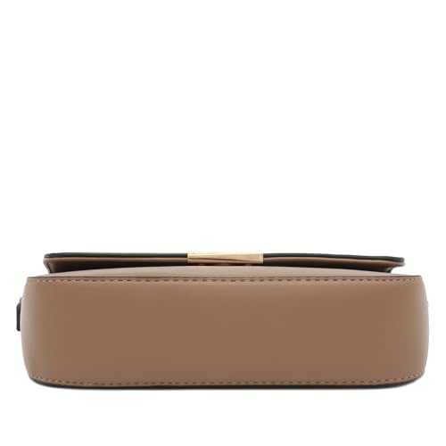 Mini Classic Rectangular Flap Purse Underarm Shoulder Bag - color: Stone