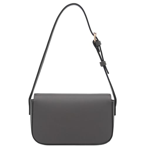 Mini Classic Rectangular Flap Purse Underarm Shoulder Bag - color: Dark Grey