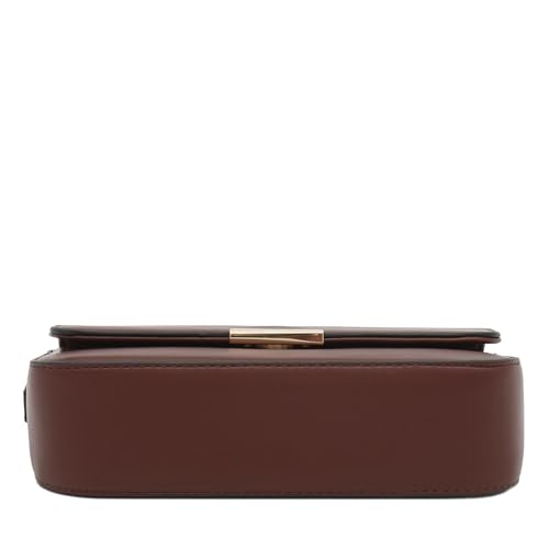 Mini Classic Rectangular Flap Purse Underarm Shoulder Bag - color: Coffee