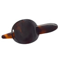 Parcelona French Classic Brown Shell Bun Holder Cover Hair Slider Pin Thru Hair Barrette Clip with Stick
