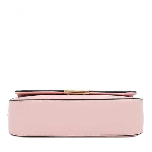 Mini Classic Rectangular Flap Purse Underarm Shoulder Bag - color: Pastel Pink