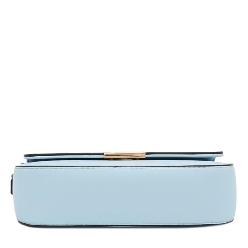 Mini Classic Rectangular Flap Purse Underarm Shoulder Bag - color: Pastel Blue