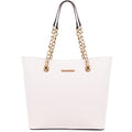 Montana West Tote Bag for Women Chain Top-handle Handbags - color: Beige