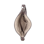 The Sak Lucia Crossbody Bag in Crochet, Convertible Purse with Adjustable Shoulder Strap - color: Mushroom Cozy Weave