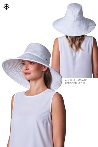 Women's Beach Hat - UPF 50+ Sun Protection - Brittany - color: White