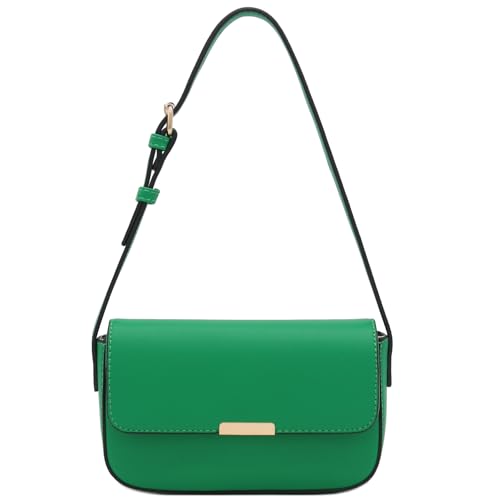 Mini Classic Rectangular Flap Purse Underarm Shoulder Bag - color: Kelly Green