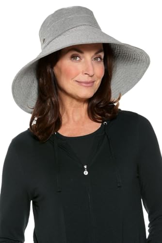 Women's Beach Hat - UPF 50+ Sun Protection - Brittany - color: Black/White Stripe - Mini Ticking Stripe