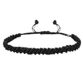 1/2Pcs Set Tibetan Rope Braided Rope String Adjustable Bracelet for Women Men Jewelry Handmade Bohemian Lucky Protection Bracelet Colorful - color: Black