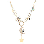 ORIGENCE Sun Heart Necklace for Women 18K Gold Plated Heart Pendant Necklace Chunky Chain Choker Necklaces Hip Hop Charm Necklaces Trendy Unisex Jewelry - style: MCharm-Gold
