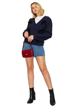 Mini Classic Rectangular Flap Purse Underarm Shoulder Bag - color: Dark Grey