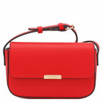 Mini Classic Rectangular Flap Purse Underarm Shoulder Bag - color: Red