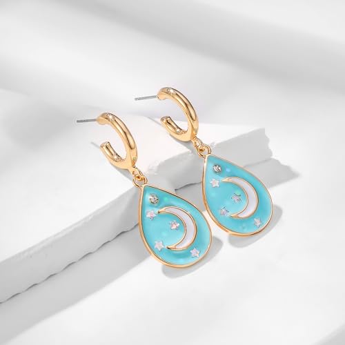 ORIGENCE Sun Heart Necklace for Women 18K Gold Plated Heart Pendant Necklace Chunky Chain Choker Necklaces Hip Hop Charm Necklaces Trendy Unisex Jewelry - style: BCharm-Set