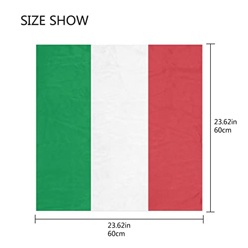 Women's Fashion Silk Scarf Square Satin Headscarf Neck Scarf Head Hair Wraps - color: Italian Flag