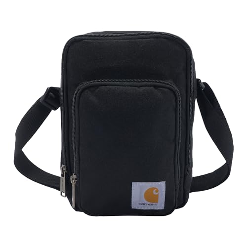 Carhartt Crossbody Zip Bag, Durable, Adjustable Crossbody Bag with Zipper Closure for Men and Women - color: Essential Crossbody Bag (Black)