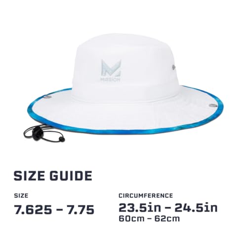 MISSION Cooling Bucket Hat - Unisex Wide-Brim Hat for Men & Women - Lightweight, Foldable & Durable - Cools Up to 2 Hours - color: Turn Light Gray