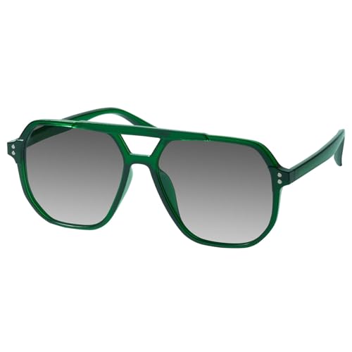 mosanana Oversized Aviator Sunglasses for Women and Men with Polarized Lens MS52243 - color: C9-green
