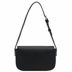 Mini Classic Rectangular Flap Purse Underarm Shoulder Bag - color: Black