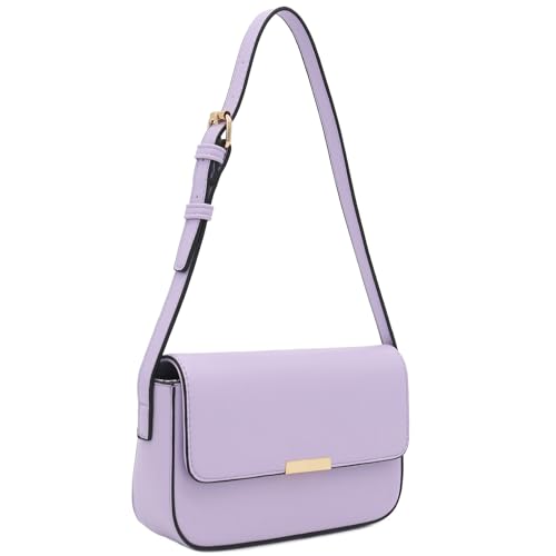 Mini Classic Rectangular Flap Purse Underarm Shoulder Bag - color: Lavender
