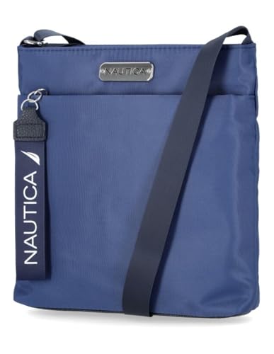 Nautica Diver Nylon Small Women's Crossbody Bag Purse with Adjustable Shoulder Strap - color: Indigo