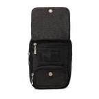 Baggallini Journey Crossbody Bags for Women 9x6 Small Lightweight Travel Handbag W/RFID - color: Black Cheetah