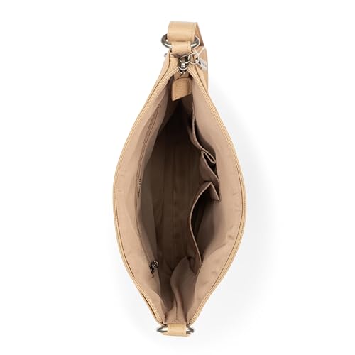 The Sak Lucia Crossbody Bag in Crochet, Convertible Purse with Adjustable Shoulder Strap - color: Multi Stripe