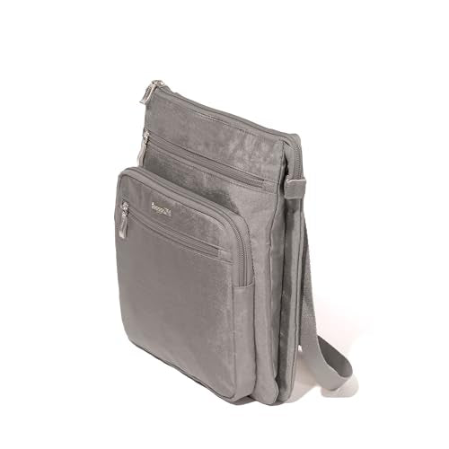 Baggallini womens Out and About Crossbody - color: Sterling Shimmer