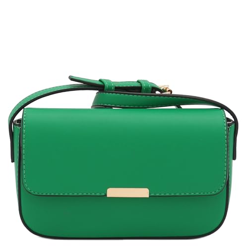 Mini Classic Rectangular Flap Purse Underarm Shoulder Bag - color: Kelly Green