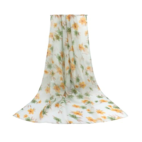 vimate Lightweight Scarf for Women Fashion Head Cover Hijab Cotton Voile Scarf Shawl Wrap for Spring Fall Winter Season - color: D1#.style 38