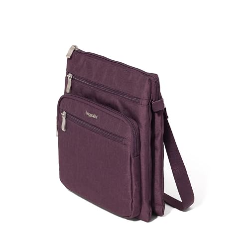 Baggallini womens Out and About Crossbody - color: Plum Heritage