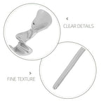 Lurrose Hair Clips Metal Hair Stick 2pcs Geometric Metal Hair Chopsticks Japan Miss Zinc Alloy Modeling Japanese Hair Sticks Womens Hair Sticks - color: Antique Silver