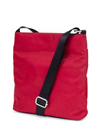 Nautica Diver Nylon Small Women's Crossbody Bag Purse with Adjustable Shoulder Strap - color: Red