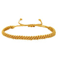 1/2Pcs Set Tibetan Rope Braided Rope String Adjustable Bracelet for Women Men Jewelry Handmade Bohemian Lucky Protection Bracelet Colorful - color: Yellow