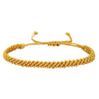 1/2Pcs Set Tibetan Rope Braided Rope String Adjustable Bracelet for Women Men Jewelry Handmade Bohemian Lucky Protection Bracelet Colorful - color: Yellow