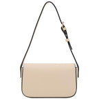 Mini Classic Rectangular Flap Purse Underarm Shoulder Bag - color: Nude