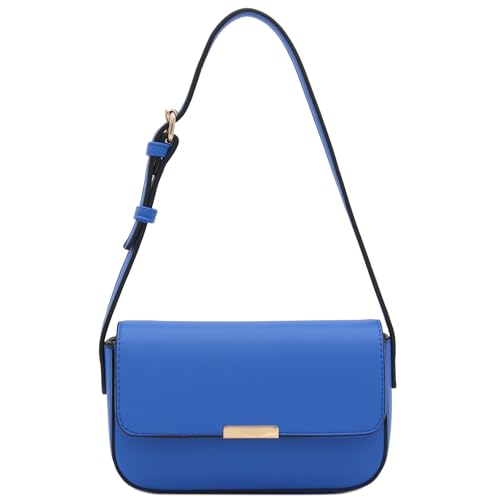 Mini Classic Rectangular Flap Purse Underarm Shoulder Bag - color: Royal Blue
