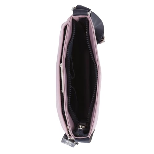 Nautica Diver Nylon Small Women's Crossbody Bag Purse with Adjustable Shoulder Strap - color: Lilac Rose