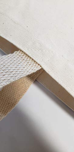 TBF Wholesale Canvas Tote Bags 15x16x3 with Bottom Gusset | Blank Totes for Printing, Painting & Embroidery - color: Natural