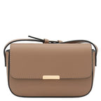 Mini Classic Rectangular Flap Purse Underarm Shoulder Bag - color: Stone