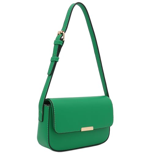 Mini Classic Rectangular Flap Purse Underarm Shoulder Bag - color: Kelly Green