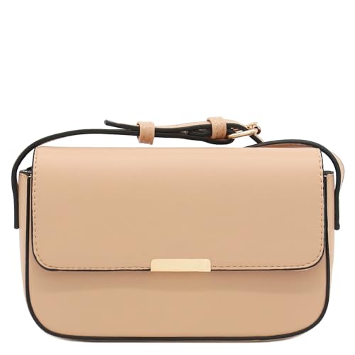 Mini Classic Rectangular Flap Purse Underarm Shoulder Bag - color: Apricot