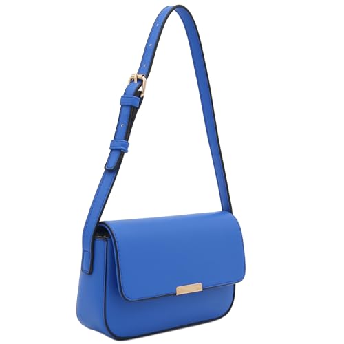 Mini Classic Rectangular Flap Purse Underarm Shoulder Bag - color: Royal Blue