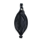 The Sak Lucia Crossbody Bag in Crochet, Convertible Purse with Adjustable Shoulder Strap - color: Black Cozy Weave