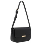 Mini Classic Rectangular Flap Purse Underarm Shoulder Bag - color: Black